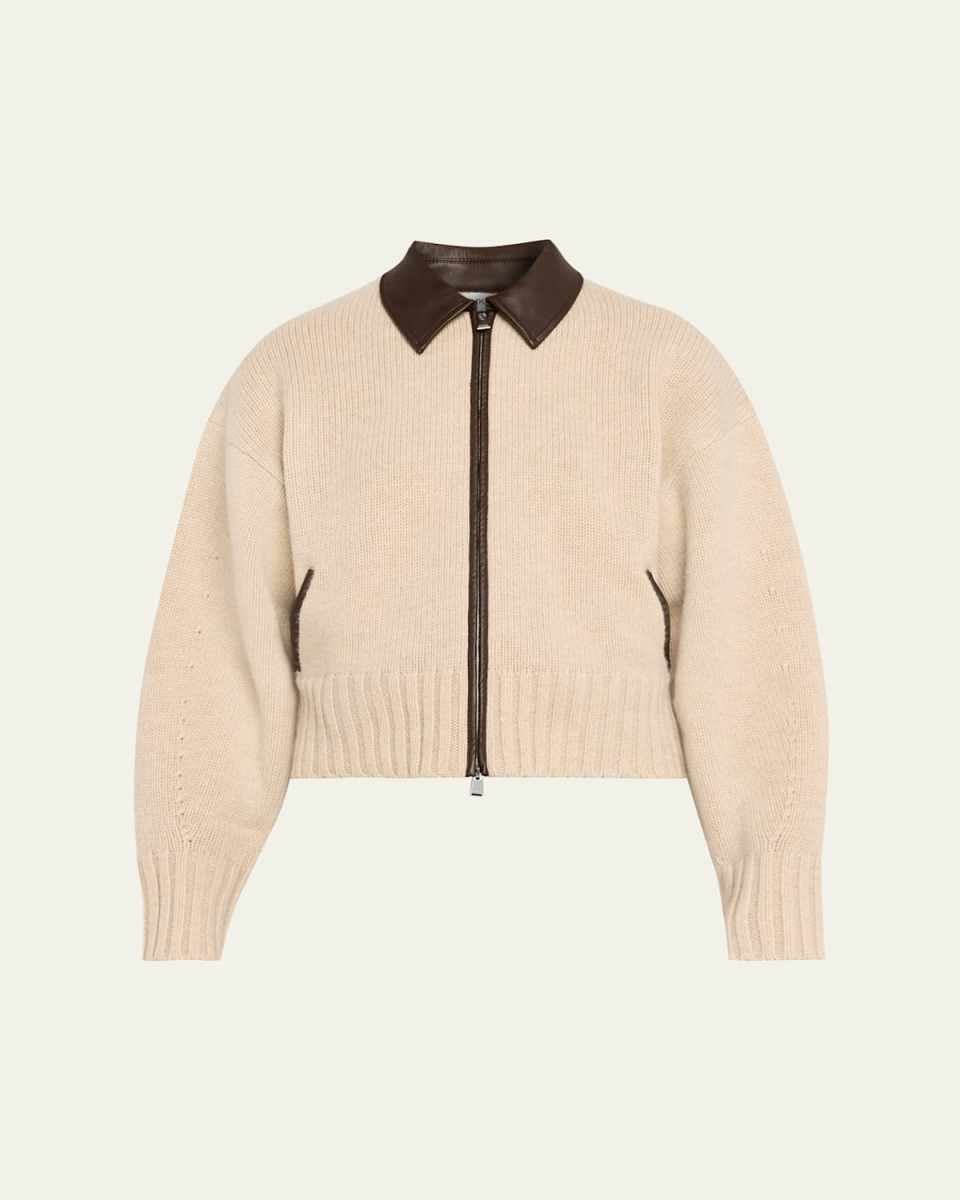 Zofia Wool Zip Cardigan